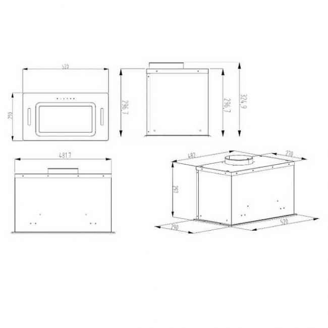 Вытяжка EVELUX Arvid 60 BG