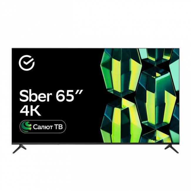 65" Телевизор Sber SDX 65U4121 черный 3840x2160, 4K Ultra HD, 60 Гц, Wi-Fi, Smart TV, Салют ТВ 65" Телевизор Sber SDX 65U4121 черный 3840x2160, 4K Ultra HD, 60 Гц, Wi-Fi, Smart TV, Салют ТВ