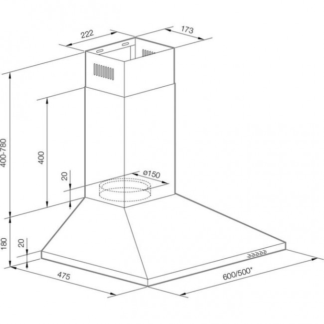 Вытяжка Graude DHP 50.0 W