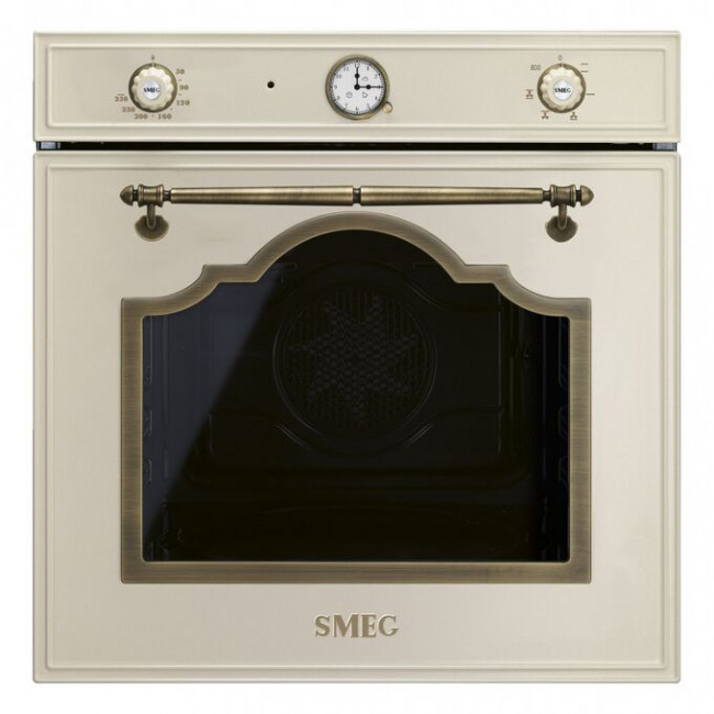 Духовой шкаф Smeg SF67C1PO многофункциональный 60см, 6 функций, кремовый, фурнитура латунная Духовой шкаф Smeg SF67C1PO многофункциональный 60см, 6 функций, кремовый, фурнитура латунная