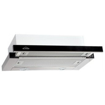 Вытяжка Elikor Интегра Glass 50Н-400-В2Д нерж сталь/стекло черное