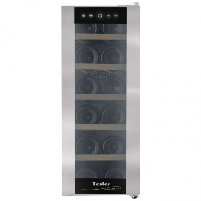 Винный шкаф TESLER WCV-125 Silver Винный шкаф TESLER WCV-125 Silver