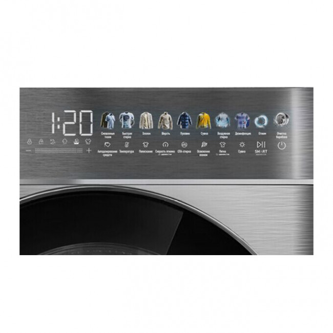 Стиральная машина Centek CT-1965 (серый) 1400/10кг/52см/Прямой привод/Цветная сенсорная панель/Сушка 6кг/A+++ Стиральная машина Centek CT-1965 (серый) 1400/10кг/52см/Прямой привод/Цветная сенсорная панель/Сушка 6кг/A+++