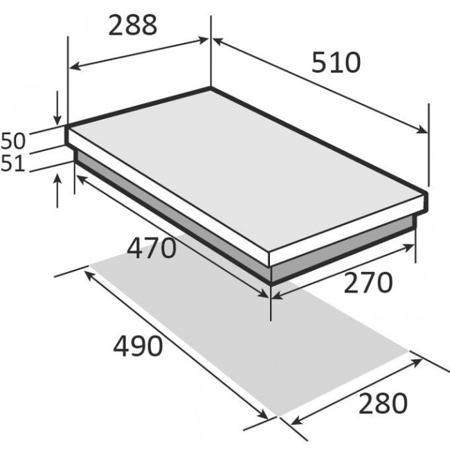 Газовая панель Brandt BPG6210B Газовая панель Brandt BPG6210B