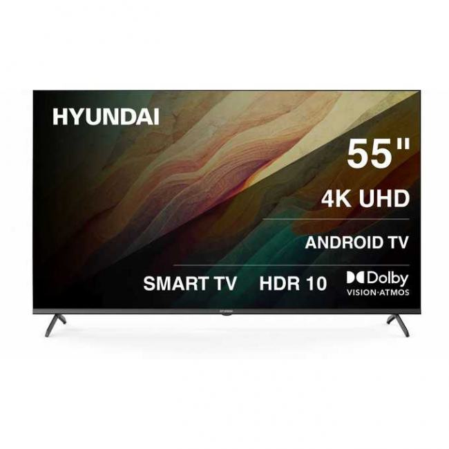 55" Телевизор Hyundai H-LED55BU7009 черный 3840x2160, 4K Ultra HD, 60 Гц, Wi-Fi, Smart TV, Android TV 55" Телевизор Hyundai H-LED55BU7009 черный 3840x2160, 4K Ultra HD, 60 Гц, Wi-Fi, Smart TV, Android TV
