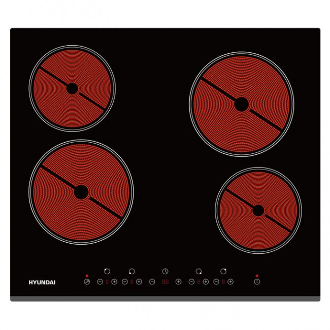 Варочная панель Hyundai HHE 6450 BG, черный