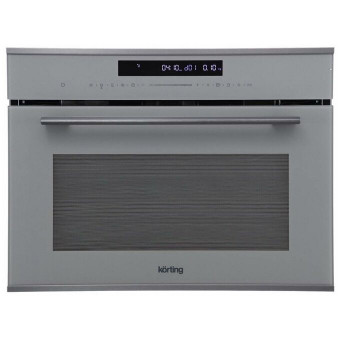 Духовой шкаф Korting OKB 3250 GBXGr MW серое стекло+черная нерж