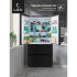 Холодильник трехкамерный LEX LFD575BxID French Door, инверторный черная сталь