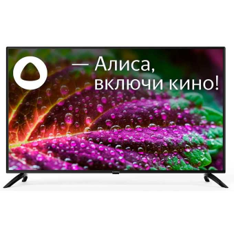 50" Телевизор SUNWIND SUN-LED50XU400 черный 3840x2160, Ultra HD, 60 Гц, WIFI, SMART TV, Яндекс.ТВ