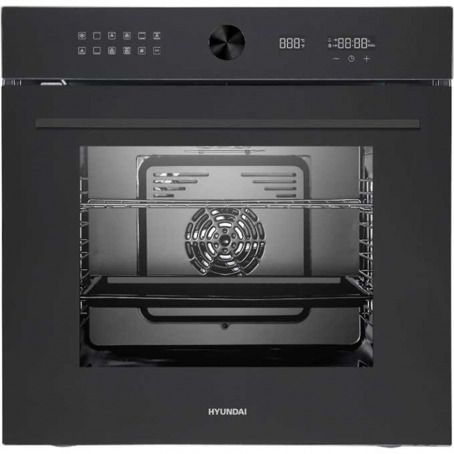 Духовой шкаф электрический Hyundai HEO 6745 BG черное стекло