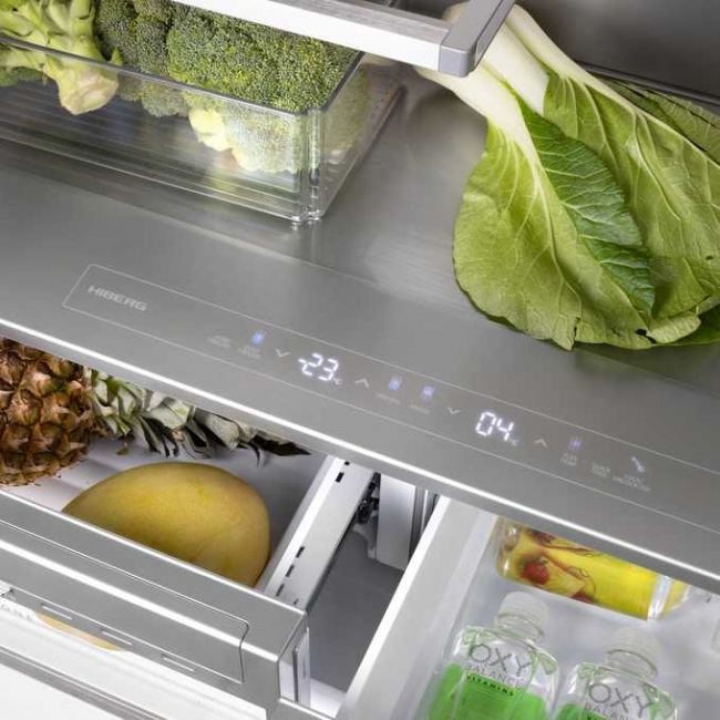 Встраиваемый холодильник HIBERG S-RFQ 800 W inverter