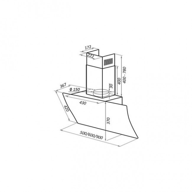 Вытяжка Maunfeld Sky Star Chef 60 Glass White Вытяжка Maunfeld Sky Star Chef 60 Glass White