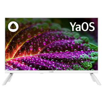 24" Телевизор BBK 24LEX-7245/TS2C белый 1920x1080, Full HD, 60 Гц, Wi-Fi, Smart TV, Яндекс ТВ