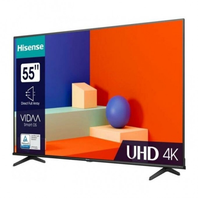 55" Телевизор Hisense 55A6K черный, 3840x2160, 4K Ultra HD, 60 Гц, Wi-Fi, SMART TV, VIDAA 55" Телевизор Hisense 55A6K черный, 3840x2160, 4K Ultra HD, 60 Гц, Wi-Fi, SMART TV, VIDAA