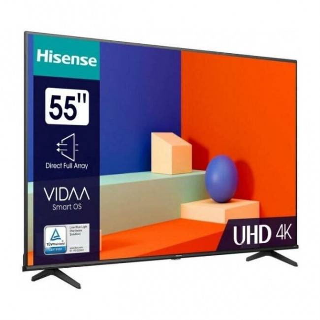 55" Телевизор Hisense 55A6K черный, 3840x2160, 4K Ultra HD, 60 Гц, Wi-Fi, SMART TV, VIDAA 55" Телевизор Hisense 55A6K черный, 3840x2160, 4K Ultra HD, 60 Гц, Wi-Fi, SMART TV, VIDAA