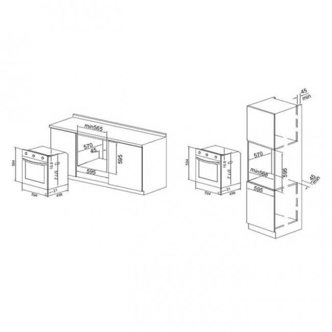 Духовой шкаф AKPO PEA 7207SED02 BL Духовой шкаф AKPO PEA 7207SED02 BL