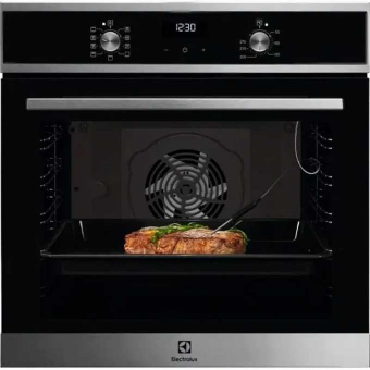Духовой шкаф ELECTROLUX EOF5F70X конвекцией, объем 72л, 8 режимов, очистка каталитическая задняя стенка