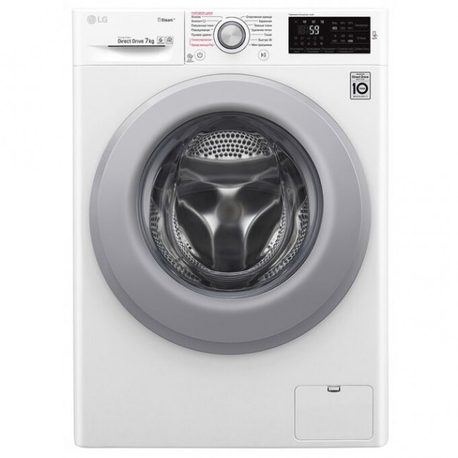 Стиральная машина LG F2V3HS4W класс: A загр.фронтальная макс.:7кг белый инвертер Стиральная машина LG F2V3HS4W класс: A загр.фронтальная макс.:7кг белый инвертер