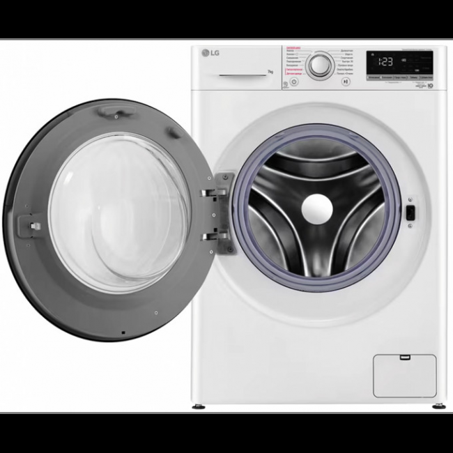 Стиральная машина LG F2V3HS4W класс: A загр.фронтальная макс.:7кг белый инвертер Стиральная машина LG F2V3HS4W класс: A загр.фронтальная макс.:7кг белый инвертер