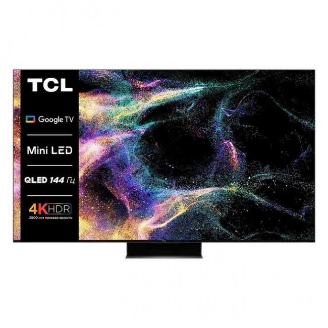 75" Телевизор TCL 75C845 QLED черный 3840x2160, 4K Ultra HD, 120 Гц, Wi-Fi, Smart TV, Google TV 75" Телевизор TCL 75C845 QLED черный 3840x2160, 4K Ultra HD, 120 Гц, Wi-Fi, Smart TV, Google TV