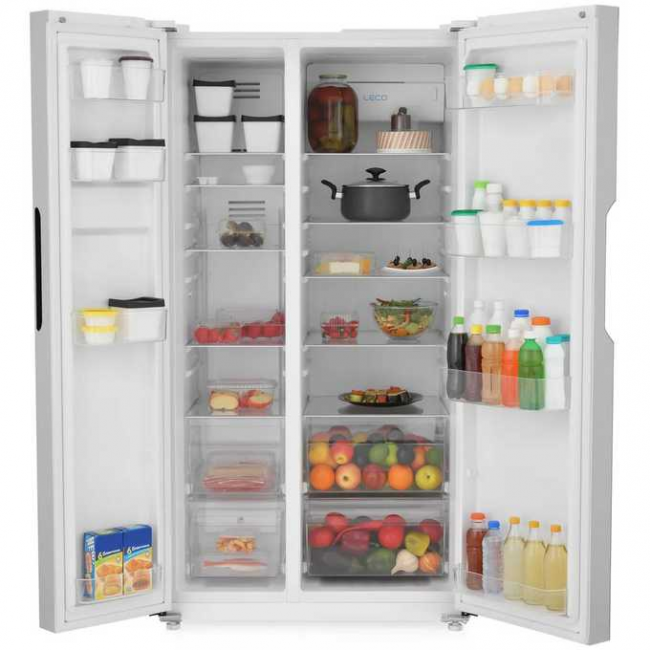 Холодильник ZUGEL ZRSS630W белое стекло Холодильник ZUGEL ZRSS630W белое стекло