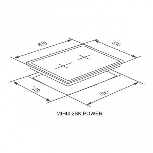 Варочная поверхность Meferi MIH602BK Power