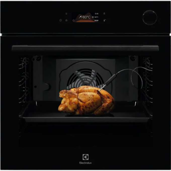 Духовой шкаф ELECTROLUX COC8E39Z SteamCrisp 700, приготовление на пару, объем 72л, 19 режимов, очистка ручная