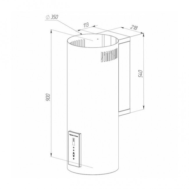 Вытяжка Zigmund & Shtain K 146.4 W