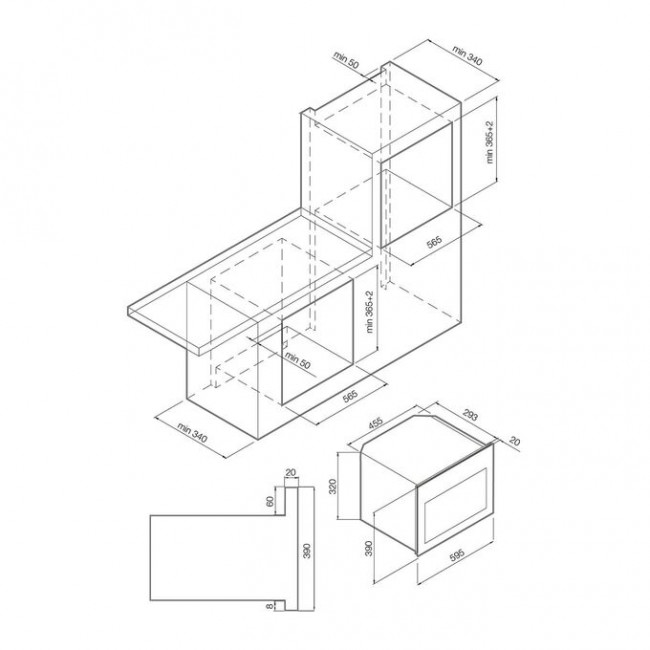 Встраиваемая микроволновая печь Graude MWG 38.1 W