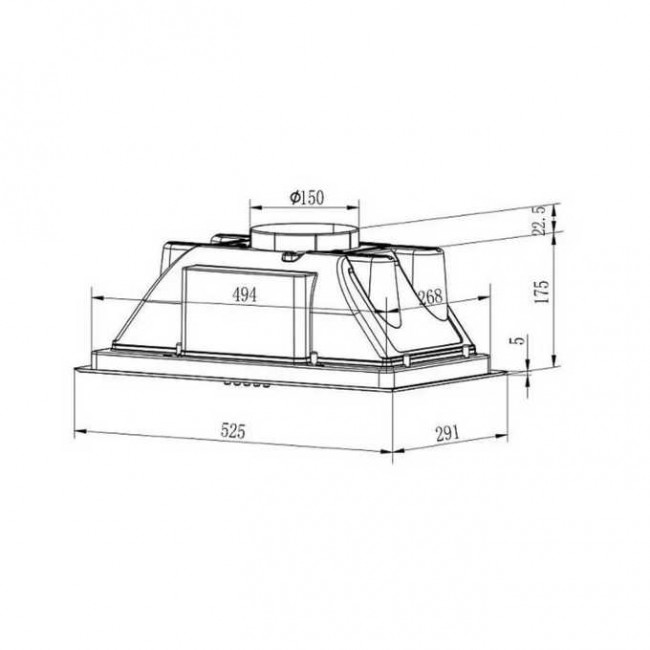 Вытяжка Evelux Margit 60 B Вытяжка Evelux Margit 60 B