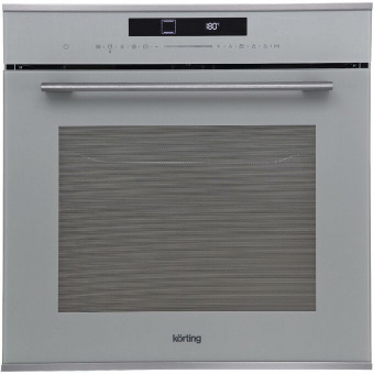 Духовой шкаф Korting OKB 1340 GBXGr MW серое стекло+черная нерж