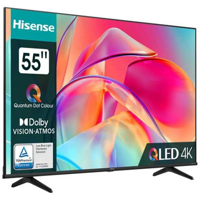 55" Телевизор Hisense 55E7KQ черный QLED 3840x2160, 4K Ultra HD, 60 Гц, Wi-Fi, Smart TV, VIDAA 55" Телевизор Hisense 55E7KQ черный QLED 3840x2160, 4K Ultra HD, 60 Гц, Wi-Fi, Smart TV, VIDAA