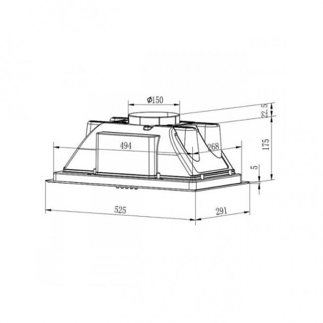 Вытяжка Evelux Margit 60 X Вытяжка Evelux Margit 60 X