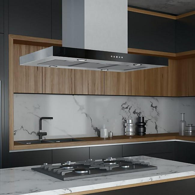 Вытяжка ELIKOR Agat island 90N-1000-E4D Steel/bk Вытяжка ELIKOR Agat island 90N-1000-E4D Steel/bk