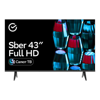 43" Телевизор Sber SDX 43F2139 черный 1920x1080, Full HD, 60 Гц, Wi-Fi, Smart TV, Салют ТВ 43" Телевизор Sber SDX 43F2139 черный 1920x1080, Full HD, 60 Гц, Wi-Fi, Smart TV, Салют ТВ