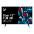 43" Телевизор Sber SDX 43F2139 черный 1920x1080, Full HD, 60 Гц, Wi-Fi, Smart TV, Салют ТВ