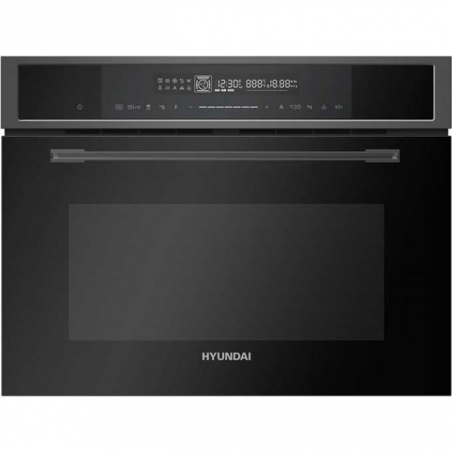 Встраиваемый духовой шкаф Hyundai HMEO 6580 DX черный электрический