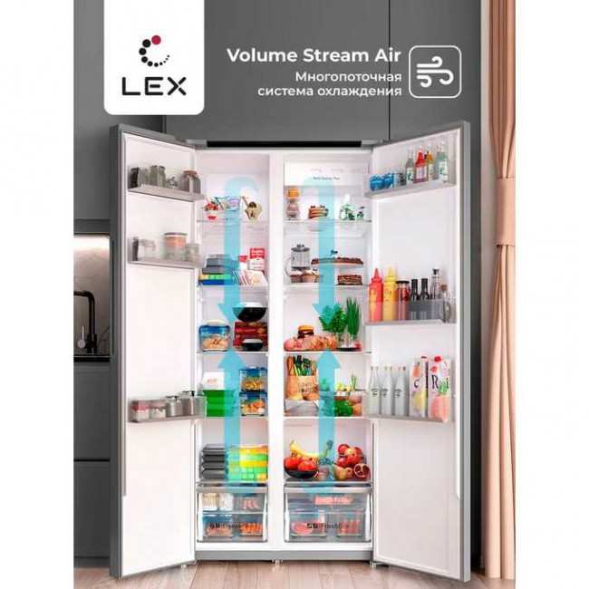 Холодильник LEX LSB530BLID wind