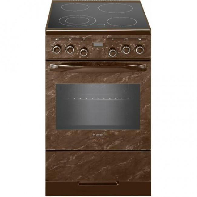 Плита Gefest 5560-03 0054 коричневый/мрамор