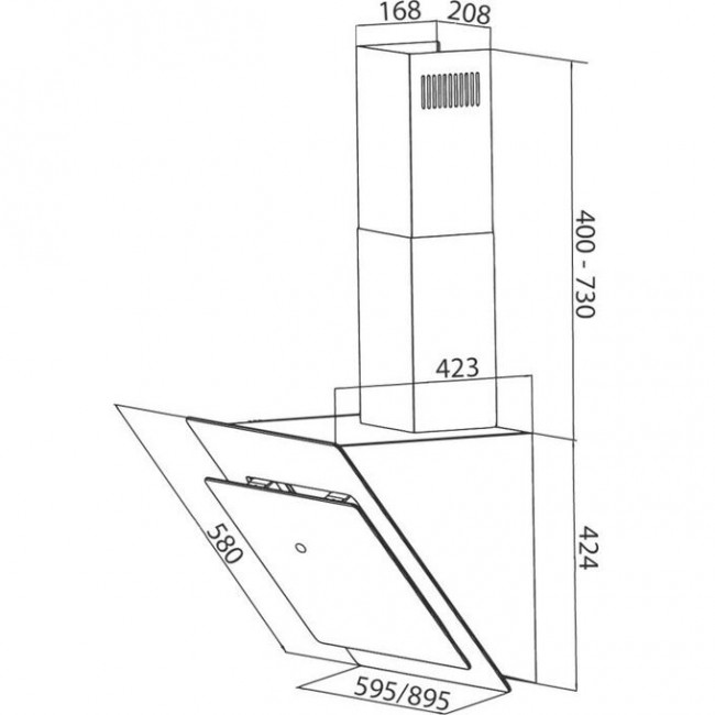 Вытяжка EXITEQ EX-1126 white