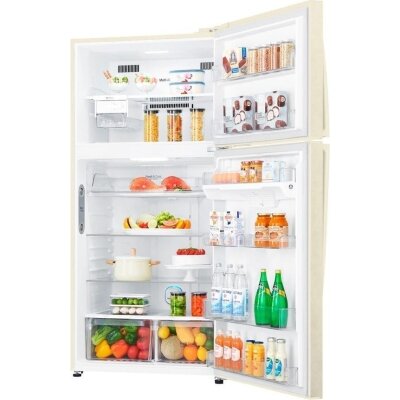 Холодильник LG GR-H802HEHL,Бежевый,86х184х73
