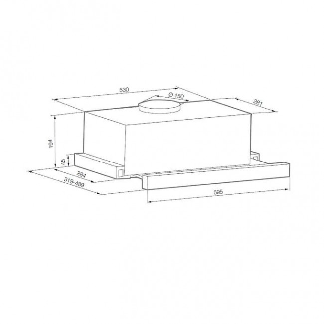 Вытяжка GRAUDE DHF 60.0 S черная Вытяжка GRAUDE DHF 60.0 S черная