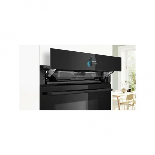 Духовой шкаф BOSCH HNG978QB1 Accent line. Serie 8, с микроволнами и паром, 28 режимов + комбинированные режимы черный Духовой шкаф BOSCH HNG978QB1 Accent line. Serie 8, с микроволнами и паром, 28 режимов + комбинированные режимы черный