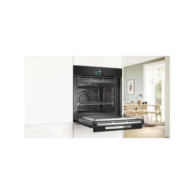 Духовой шкаф BOSCH HNG978QB1 Accent line. Serie 8, с микроволнами и паром, 28 режимов + комбинированные режимы черный Духовой шкаф BOSCH HNG978QB1 Accent line. Serie 8, с микроволнами и паром, 28 режимов + комбинированные режимы черный