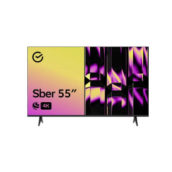 55" Телевизор Sber SDX 55U4126 чёрный 3840х2160, 4K Ultra HD, 60 Гц. Wi-Fi, Smart TV, Салют ТВ 55" Телевизор Sber SDX 55U4126 чёрный 3840х2160, 4K Ultra HD, 60 Гц. Wi-Fi, Smart TV, Салют ТВ