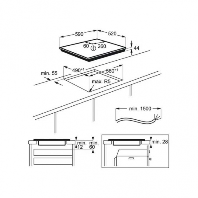 Варочная панель ELECTROLUX EIV654 Варочная панель ELECTROLUX EIV654