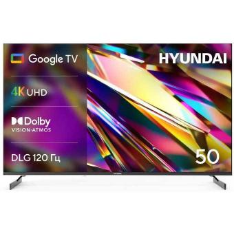 50" Телевизор Hyundai H-LED50BU7011 черный 3840x2160, 4K Ultra HD, 60 Гц, Wi-Fi, Smart TV, Google TV 50" Телевизор Hyundai H-LED50BU7011 черный 3840x2160, 4K Ultra HD, 60 Гц, Wi-Fi, Smart TV, Google TV