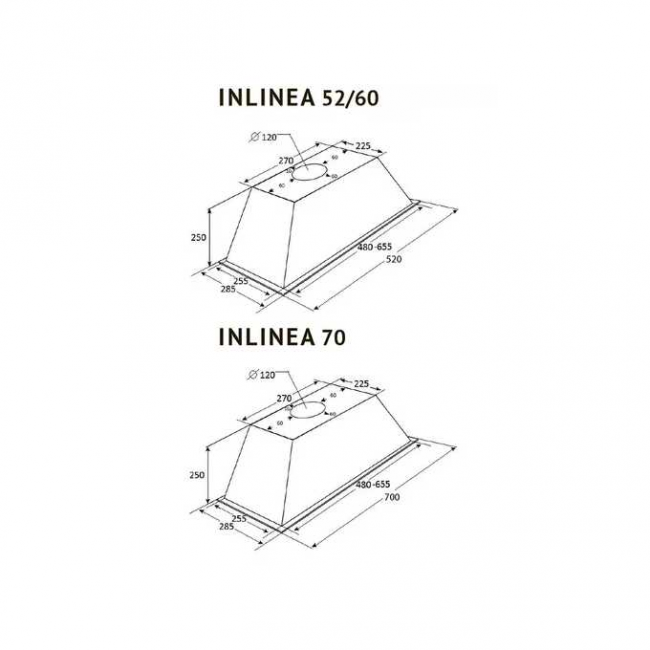 Вытяжка Kuppersberg Inlinea 70 WX Вытяжка Kuppersberg Inlinea 70 WX