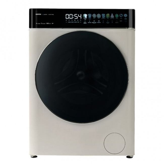 Стиральная машина Centek CT-1968 (бежевый) 1200/8кг/52см/Прямой привод/Цветной сенсор/Сушка 5кг/A+++ Стиральная машина Centek CT-1968 (бежевый) 1200/8кг/52см/Прямой привод/Цветной сенсор/Сушка 5кг/A+++