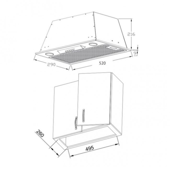 Вытяжка Korting KHI 6530 W Вытяжка Korting KHI 6530 W